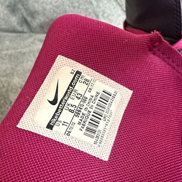 Nike High-Top Sneakers in Dark Purple and Magenta US 11 - Picture 4 of 4